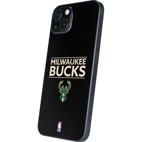 NBA Milwaukee Bucks Standard - Black iPhone Skins