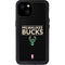 NBA Milwaukee Bucks Standard - Black iPhone 15 Plus Waterproof Case