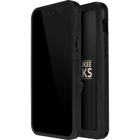 NBA Milwaukee Bucks Standard - Black iPhone 15 Plus Waterproof Case