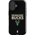 NBA Milwaukee Bucks Standard - Black iPhone 16 Impact Case