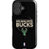 NBA Milwaukee Bucks Standard - Black iPhone 16 Magsafe Impact Case