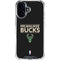 NBA Milwaukee Bucks Standard - Black iPhone 16 Plus Clear Case