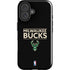NBA Milwaukee Bucks Standard - Black iPhone 16 Plus Impact Case