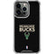 NBA Milwaukee Bucks Standard - Black iPhone 16 Pro Clear Case