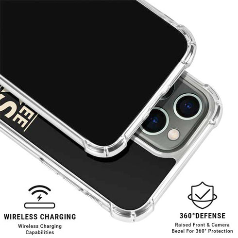 NBA Milwaukee Bucks Standard - Black iPhone 16 Pro Clear Case