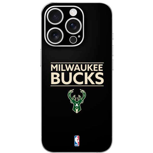 NBA Milwaukee Bucks Standard - Black iPhone 16 Pro Skin