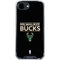 NBA Milwaukee Bucks Standard - Black iPhone 16e Clear Case