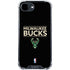 NBA Milwaukee Bucks Standard - Black iPhone 16e Clear Case