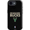 NBA Milwaukee Bucks Standard - Black iPhone 16e Impact Case