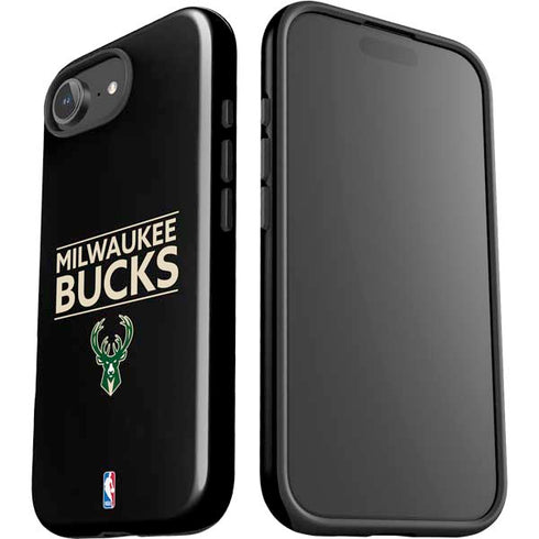 NBA Milwaukee Bucks Standard - Black iPhone 16e Impact Case