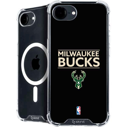 NBA Milwaukee Bucks Standard - Black iPhone 16e MagSafe Case