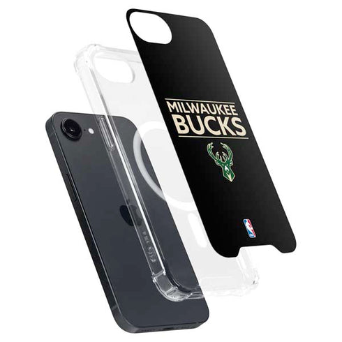 NBA Milwaukee Bucks Standard - Black iPhone 16e MagSafe Case
