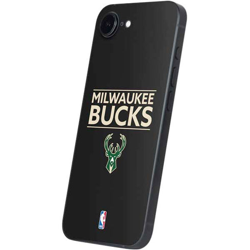 NBA Milwaukee Bucks Standard - Black iPhone 16e Skin