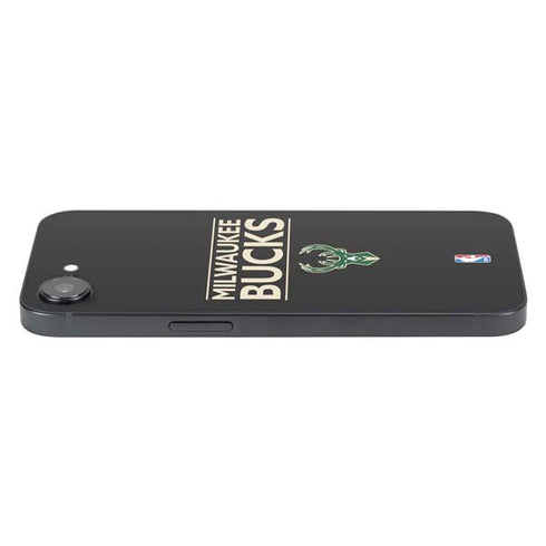 NBA Milwaukee Bucks Standard - Black iPhone 16e Skin