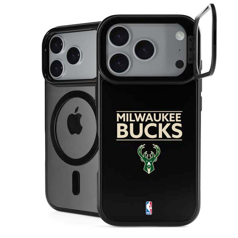 NBA Milwaukee Bucks Standard - Black iPhone 18 Pro Max Kickstand Case