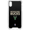 NBA Milwaukee Bucks Standard - Black iPhone XS Clear Case