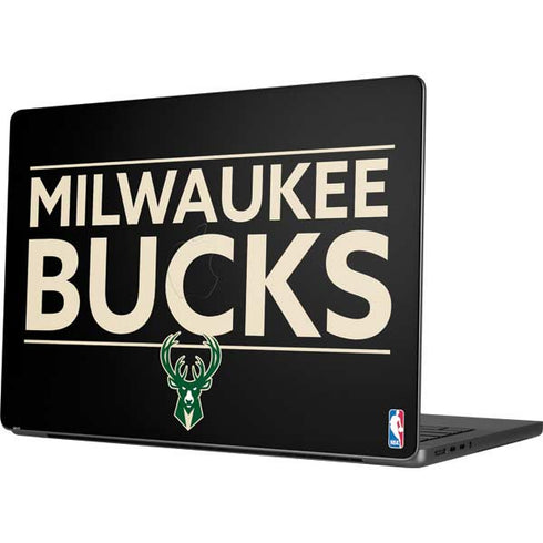 NBA Milwaukee Bucks Standard - Black Apple MacBook Pro 14-inch Skin