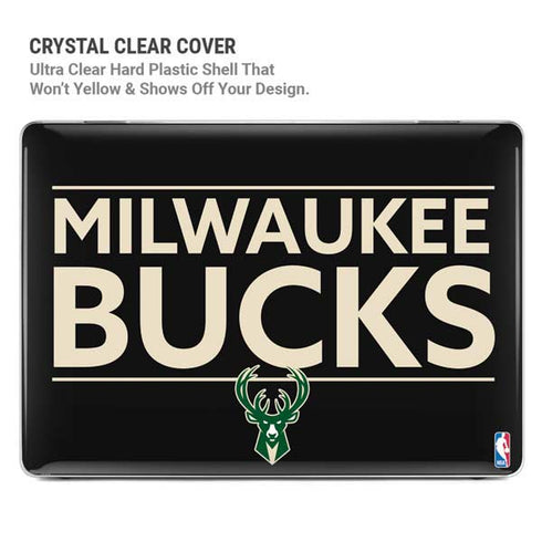 NBA Milwaukee Bucks Standard - Black MacBook Cases