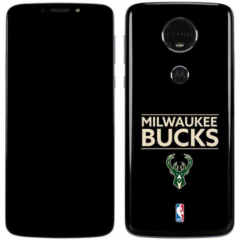 NBA Milwaukee Bucks Standard - Black Moto E5 Plus Skin