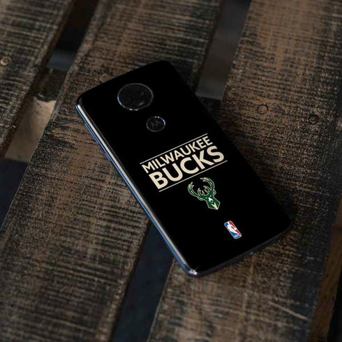 NBA Milwaukee Bucks Standard - Black Moto E5 Plus Skin