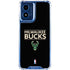 NBA Milwaukee Bucks Standard - Black Moto G 5G (2024) Clear Case