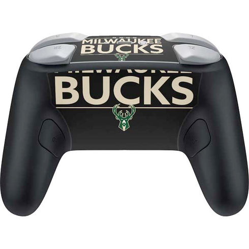 NBA Milwaukee Bucks Standard - Black Nintendo Switch 2 (2025) Pro Controller Skin
