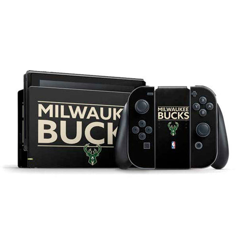 NBA Milwaukee Bucks Standard - Black Nintendo Skins