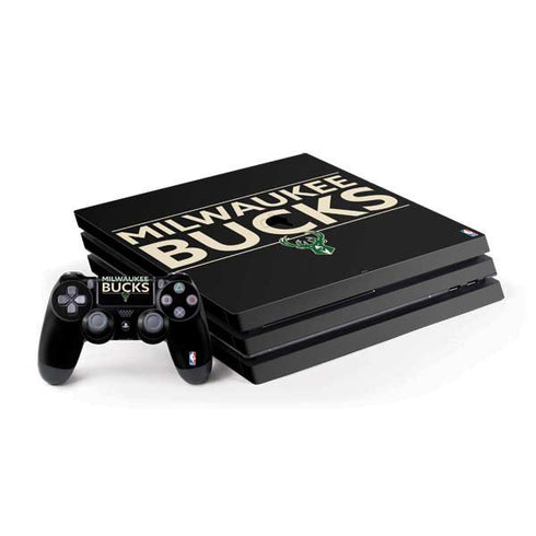 NBA Milwaukee Bucks Standard - Black PlayStation PS4 Skins