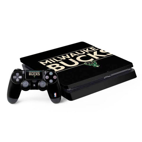 NBA Milwaukee Bucks Standard - Black PlayStation PS4 Skins