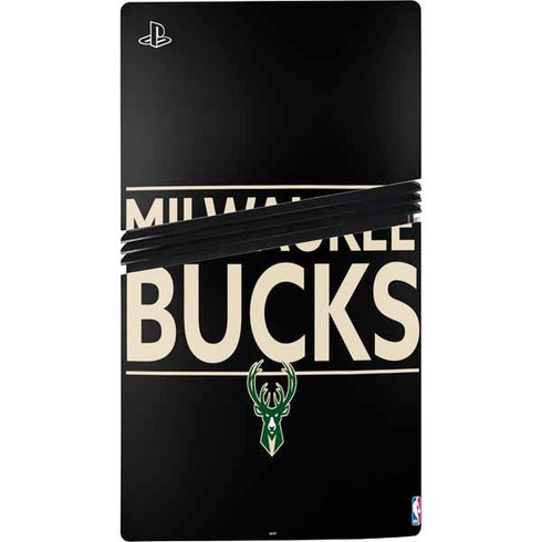 NBA Milwaukee Bucks Standard - Black PS5 Pro Bundle Skin