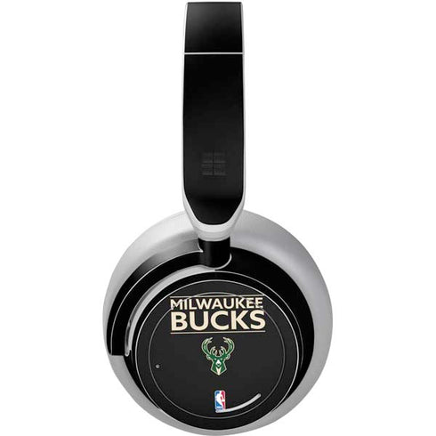 NBA Milwaukee Bucks Standard - Black Surface Headphones Skin