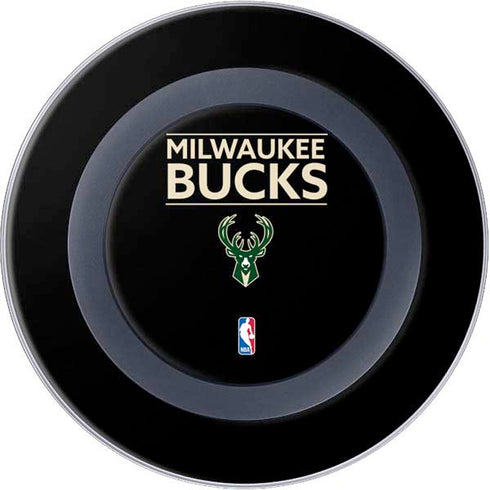 NBA Milwaukee Bucks Standard - Black Wireless Charger Skin