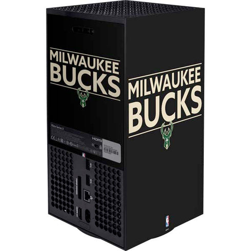 NBA Milwaukee Bucks Standard - Black Xbox Series X Bundle Skin