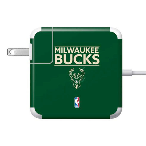 NBA Milwaukee Bucks Standard - Green 85W Power Adapter (15 and 17 inch MacBook Pro Charger) Skin