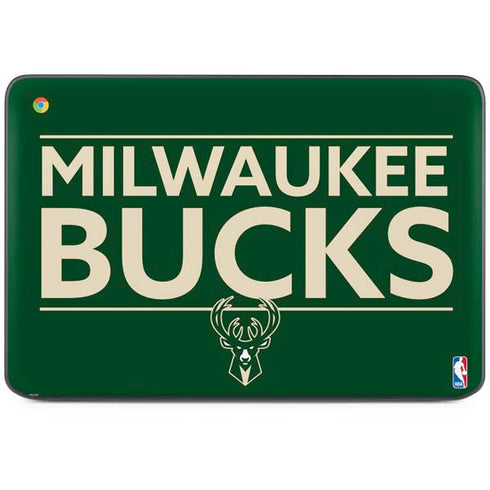 NBA Milwaukee Bucks Standard - Green HP Chromebook Skin