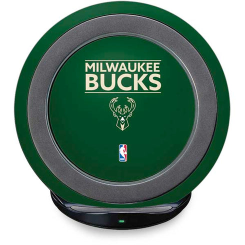 NBA Milwaukee Bucks Standard - Green Fast Charge Wireless Charging Stand Skin