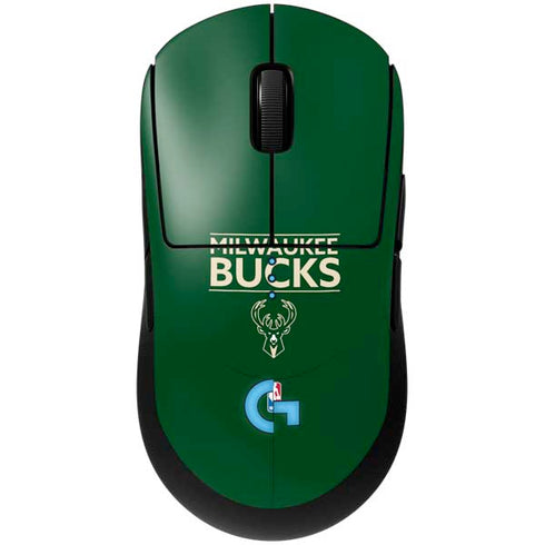 NBA Milwaukee Bucks Standard - Green G Pro Wireless Gaming Mouse Skin