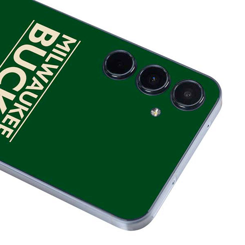 NBA Milwaukee Bucks Standard - Green Galaxy A35 5G Skin