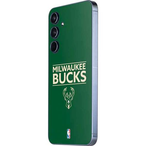 NBA Milwaukee Bucks Standard - Green Galaxy A55 5G Skin