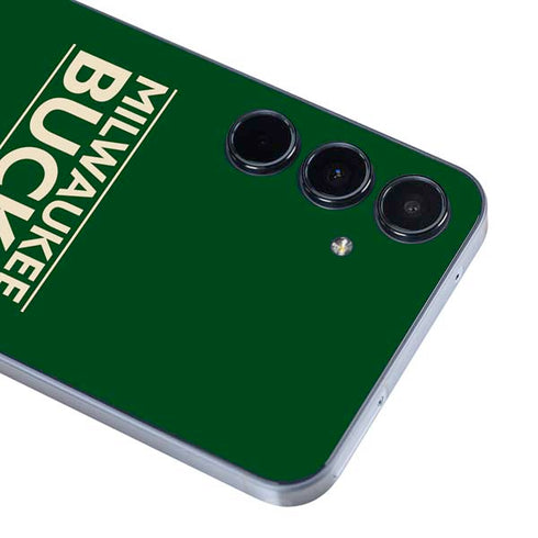 NBA Milwaukee Bucks Standard - Green Galaxy A55 5G Skin