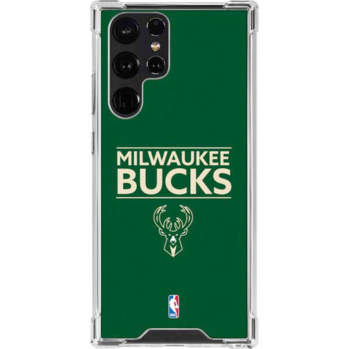 NBA Milwaukee Bucks Standard - Green Galaxy S23 Ultra Clear Case