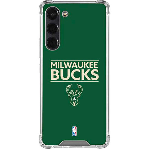 NBA Milwaukee Bucks Standard - Green Galaxy S24 FE Clear Case