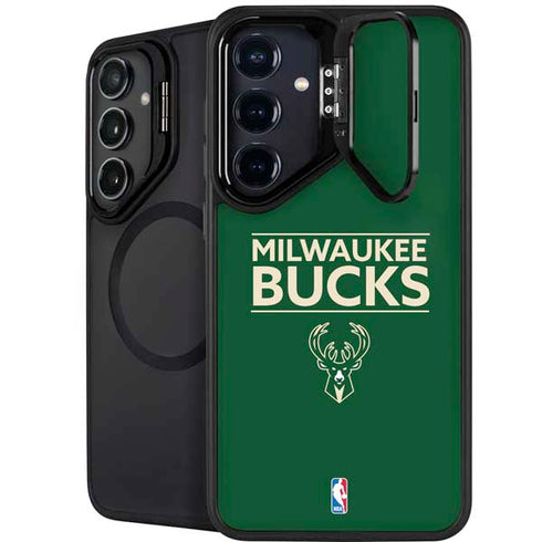 NBA Milwaukee Bucks Standard - Green Galaxy S25 Plus Kickstand Case