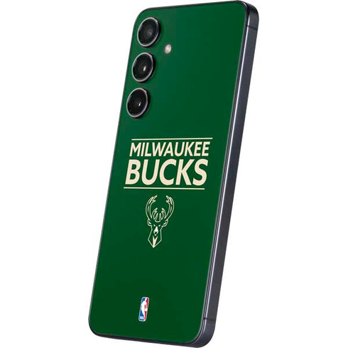NBA Milwaukee Bucks Standard - Green Galaxy S25 Skin