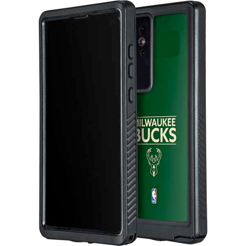 NBA Milwaukee Bucks Standard - Green Galaxy S24 Ultra Waterproof Case