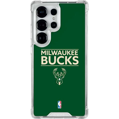 NBA Milwaukee Bucks Standard - Green Galaxy S25 Ultra Clear Case