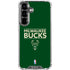 NBA Milwaukee Bucks Standard - Green Galaxy S26 Clear Case