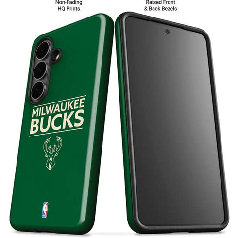 NBA Milwaukee Bucks Standard - Green Galaxy S26 Impact Case