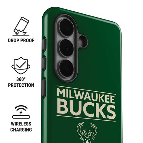 NBA Milwaukee Bucks Standard - Green Galaxy S26 Plus Impact Case