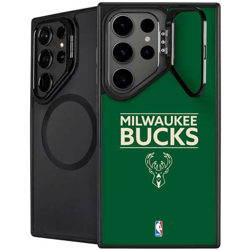 NBA Milwaukee Bucks Standard - Green Galaxy S26 Ultra Kickstand Case